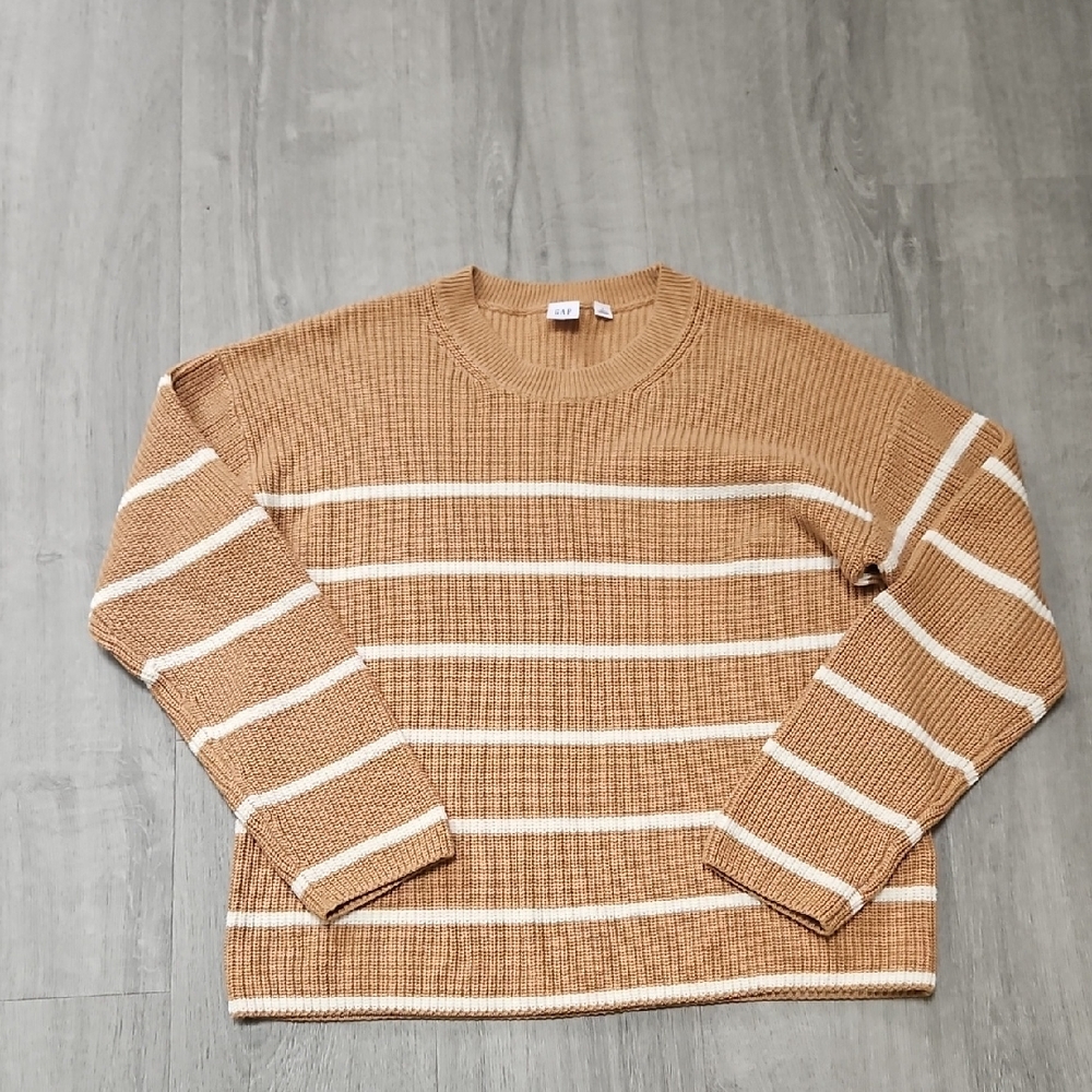 Gap Tan Striped Sweater